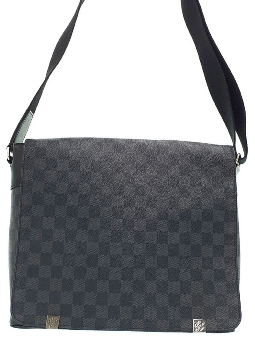 Louis Vuitton Damier Graphite Black District NM Shoulder Bag